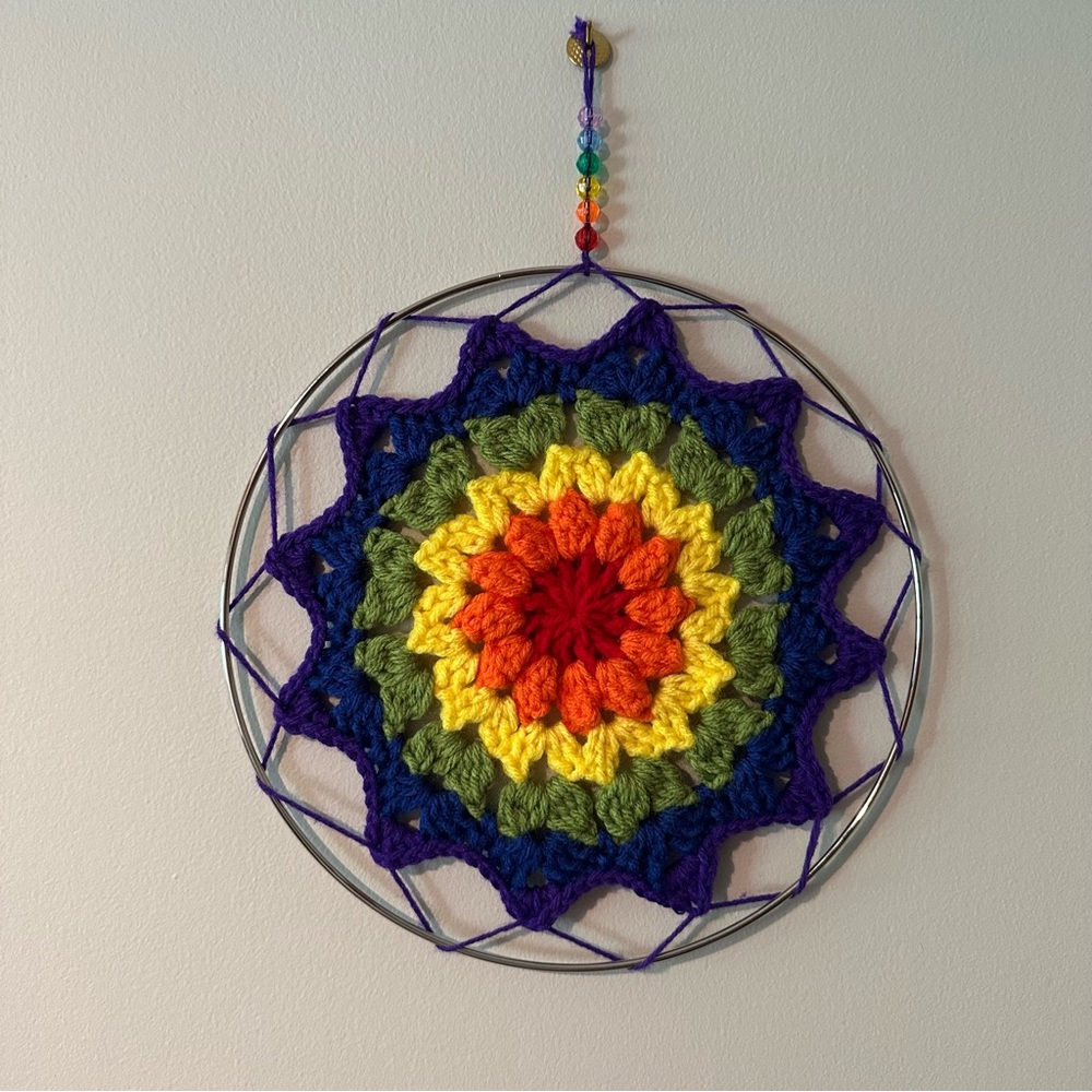 Colorful Mandala Dream Catcher Wall Art LGBTQ Pride